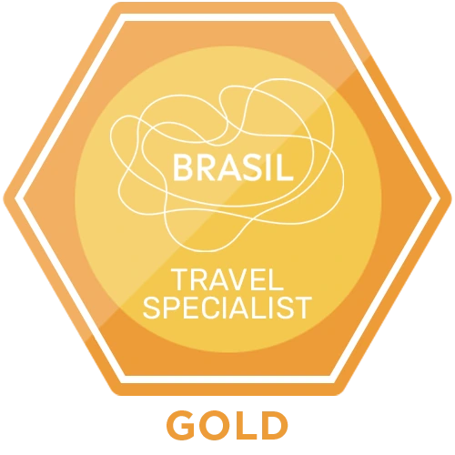 Gold-level Brasil Travel Specialist badge