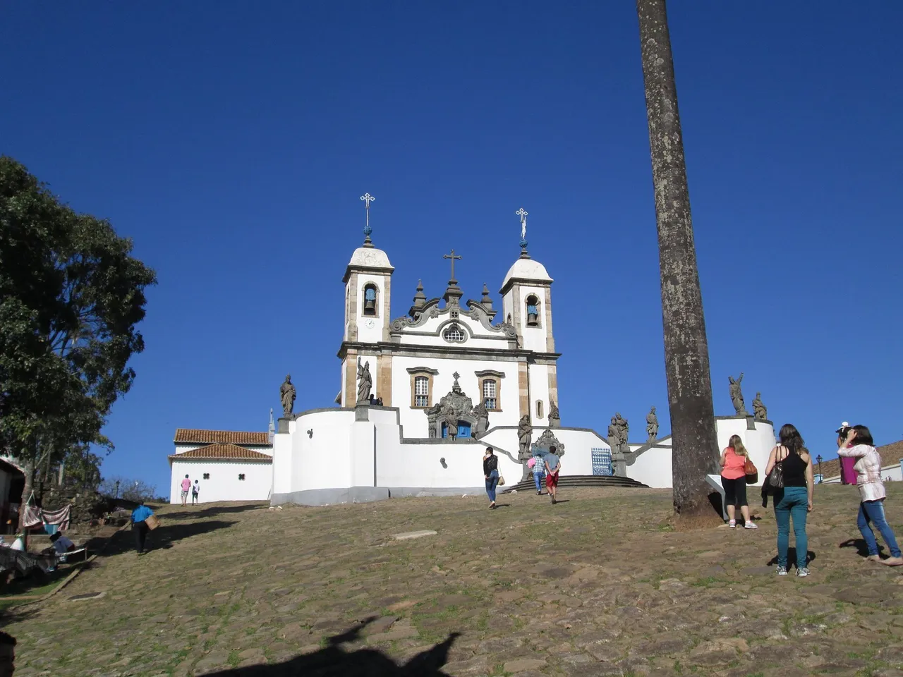 Aleijadinho's soapstone prophet statues at the Sanctuary of Bom Jesus, Congonhas