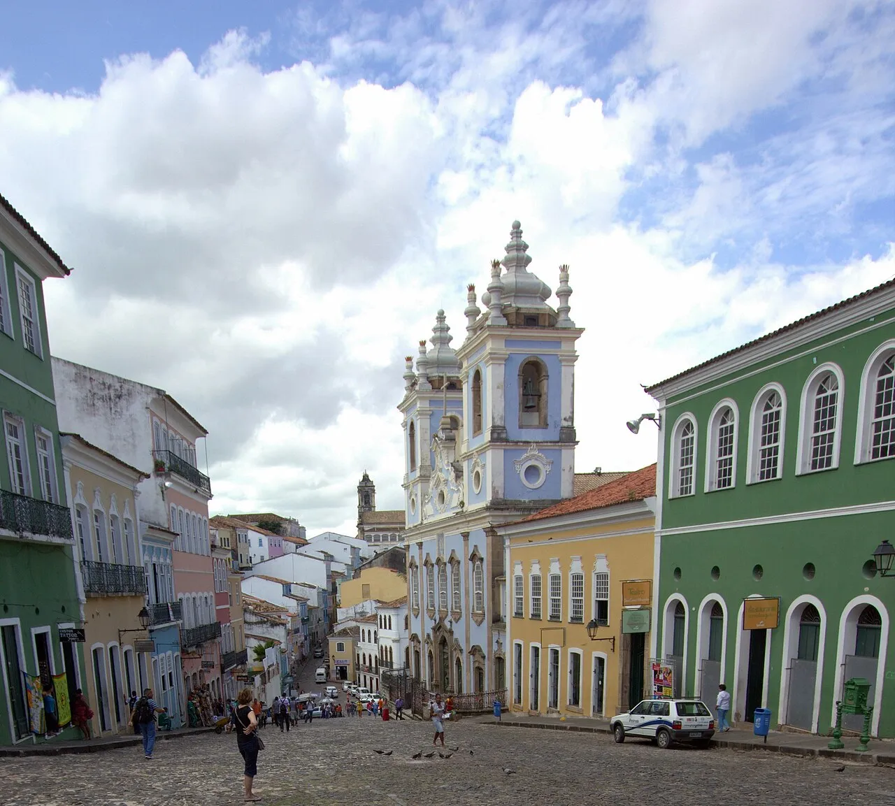 Colourful colonial houses of the Largo do Pelourinho, Salvador
